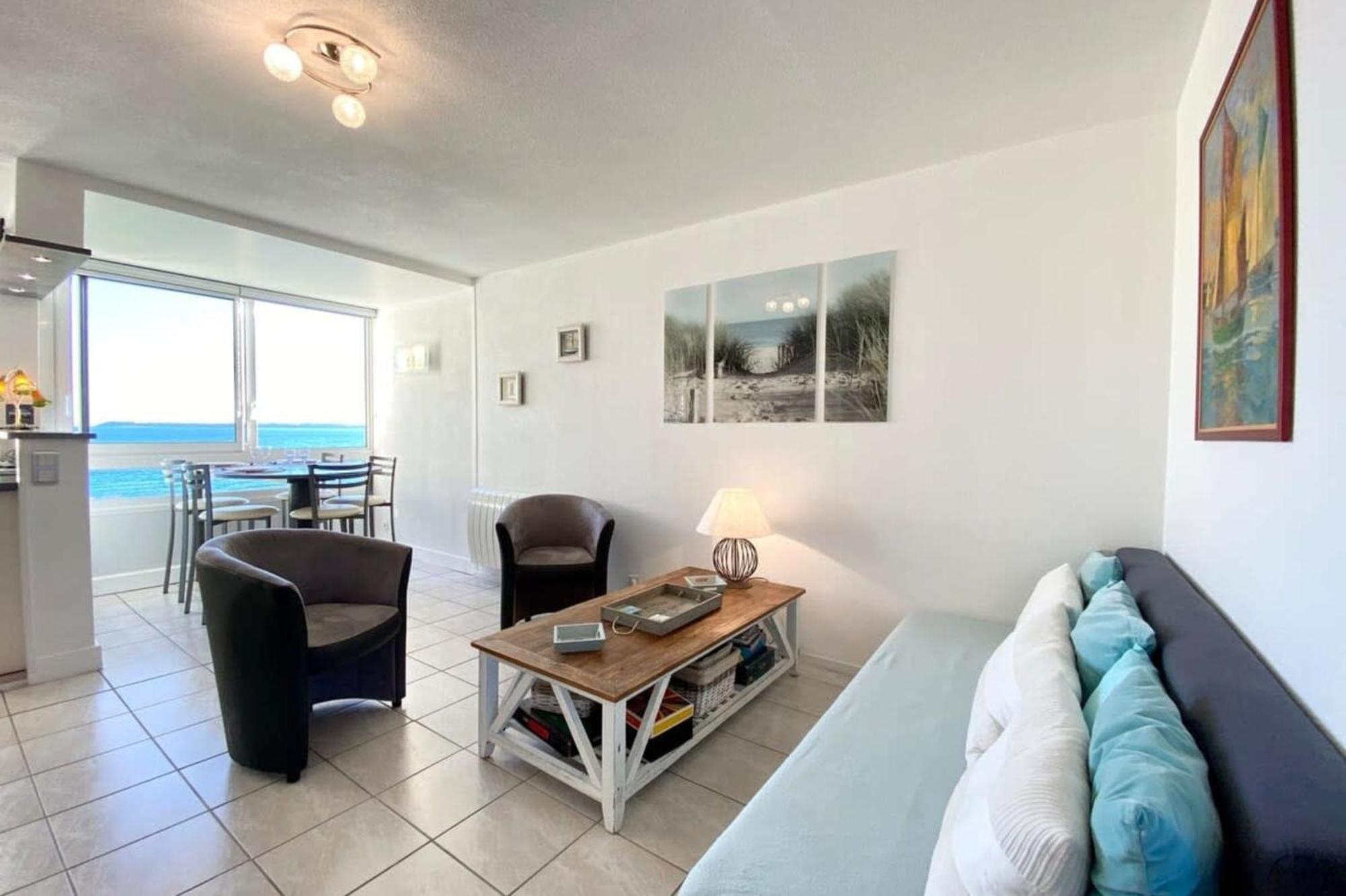 Superbe T3 Cosy Vue Mer 180 Ploemeur Exterior foto